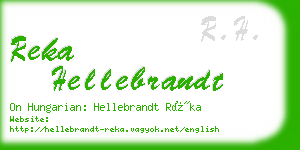 reka hellebrandt business card